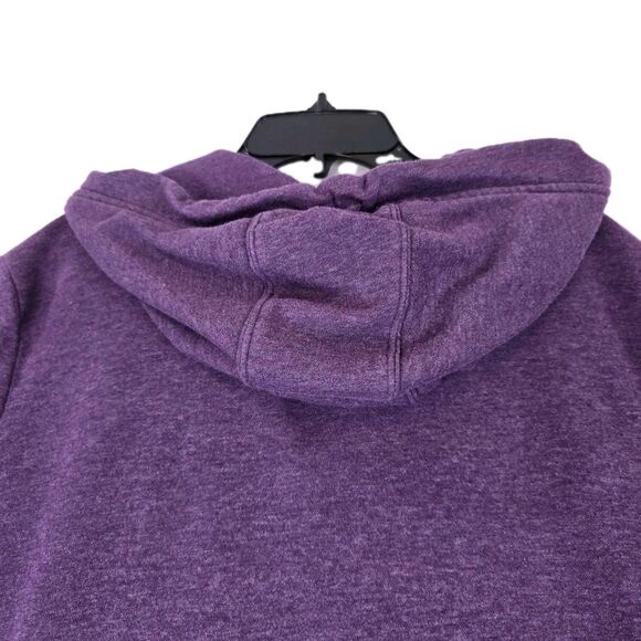 Nike Hoodie Womens XL Purple Full Zip Sweatshirt Drawstring Swoosh Logo 853930 - Picture 7 of 15